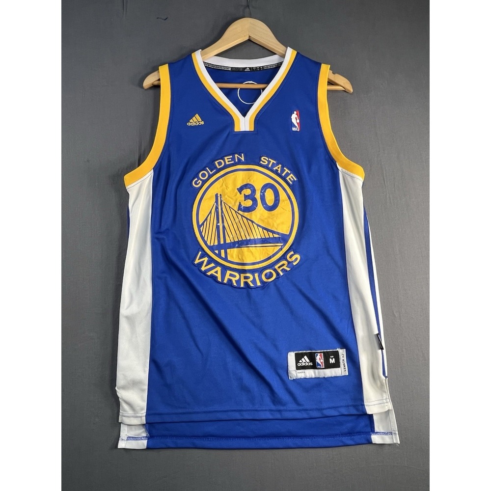 Adidas Mens M Basketball Jersey Golden State Warriors Curry Blue Yellow White